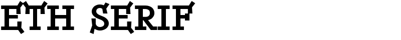 ETH Serif Font