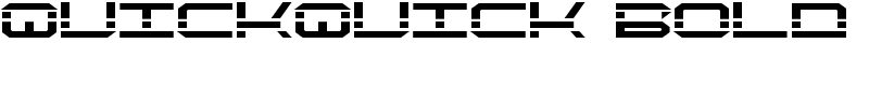 QuickQuick Bold Font