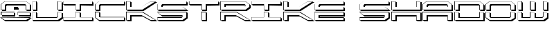 QuickStrike Shadow Font