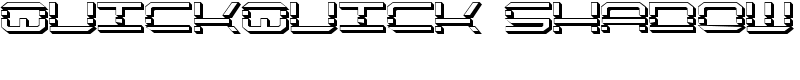QuickQuick Shadow Font