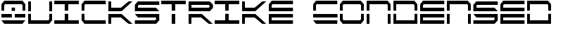 QuickStrike Condensed Font