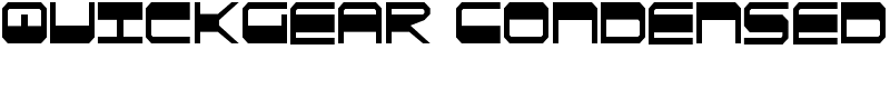 QuickGear Condensed Font