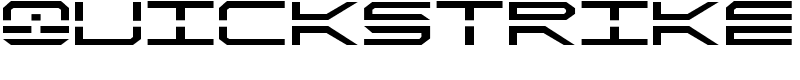 QuickStrike Font