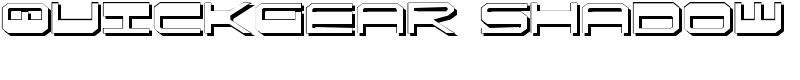 QuickGear Shadow Font