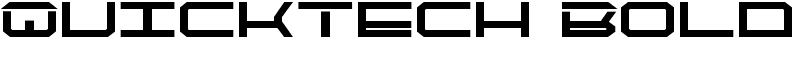 QuickTech Bold Font