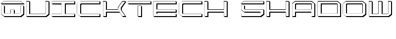 QuickTech Shadow Font