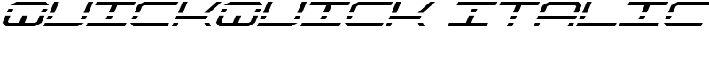 QuickQuick Italic Font