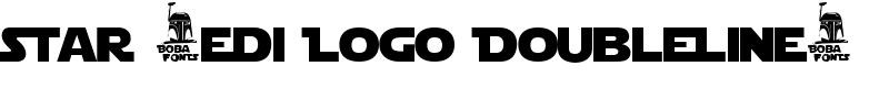 Star Jedi Logo DoubleLine1 Font