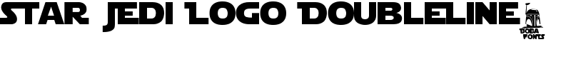 Star Jedi Logo DoubleLine2 Font
