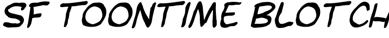SF Toontime Blotch Font