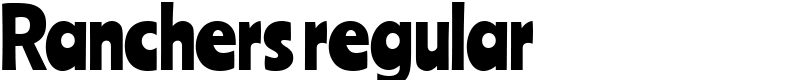 Ranchers regular Font