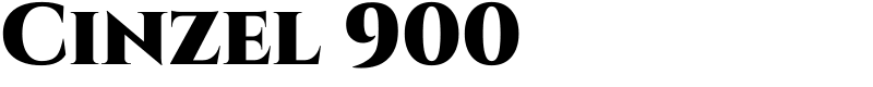 Cinzel 900 Font