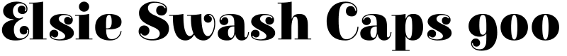 Elsie Swash Caps 900 Font