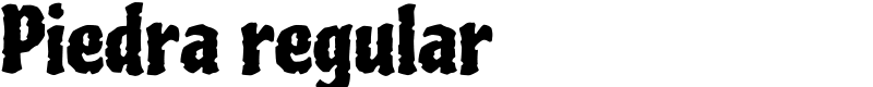 Piedra regular Font