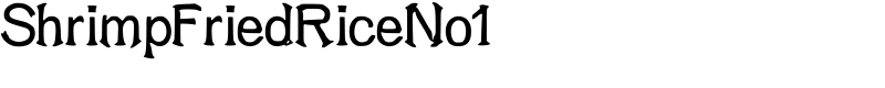 ShrimpFriedRiceNo1 Font