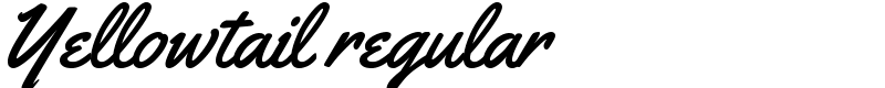 Yellowtail regular Font