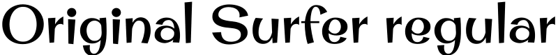Original Surfer regular Font