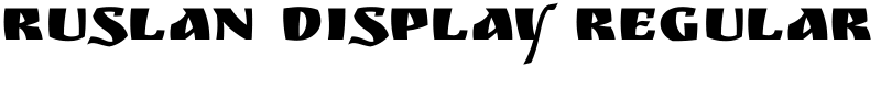 Ruslan Display regular Font
