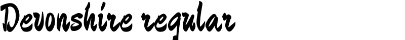 Devonshire regular Font