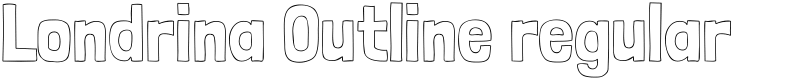Londrina Outline regular Font