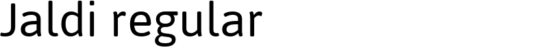 Jaldi regular Font