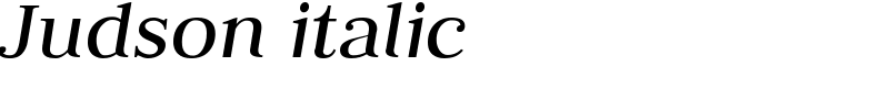 Judson italic Font
