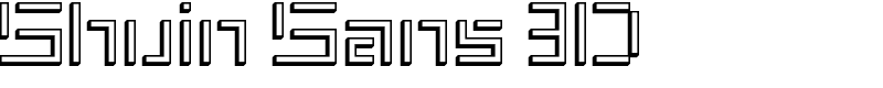 Shuin Sans 3D Font