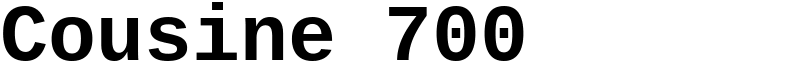 Cousine 700 Font