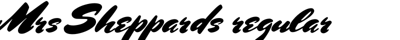 Mrs Sheppards regular Font