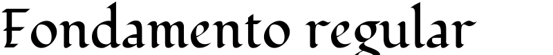 Fondamento regular Font