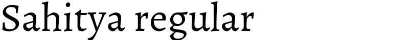 Sahitya regular Font