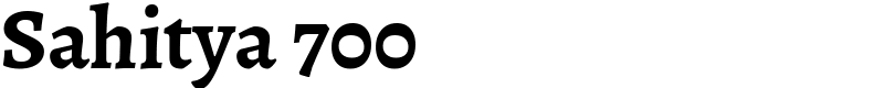 Sahitya 700 Font
