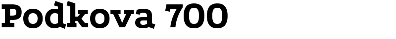 Podkova 700 Font