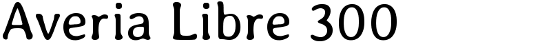 Averia Libre 300 Font