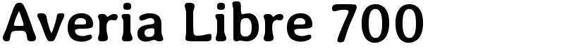 Averia Libre 700 Font