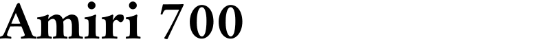Amiri 700 Font