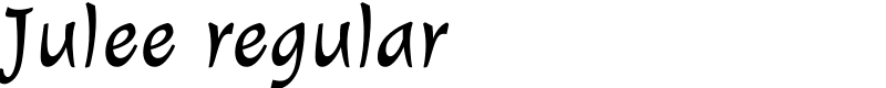 Julee regular Font