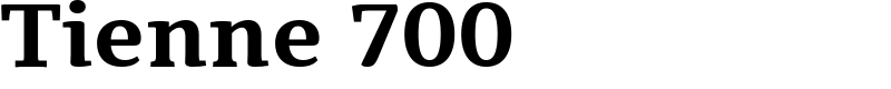 Tienne 700 Font