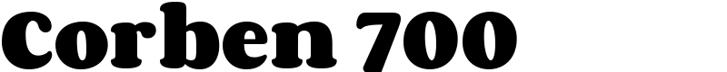 Corben 700 Font