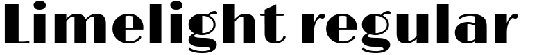 Limelight regular Font