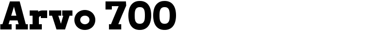 Arvo 700 Font
