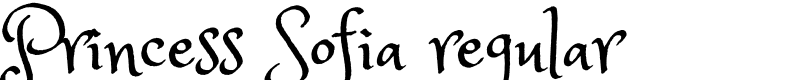 Princess Sofia regular Font