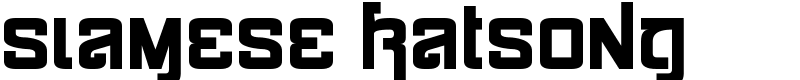 Siamese Katsong Font