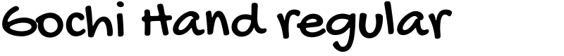 Gochi Hand regular Font