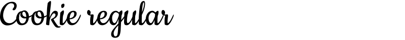 Cookie regular Font