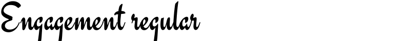 Engagement regular Font