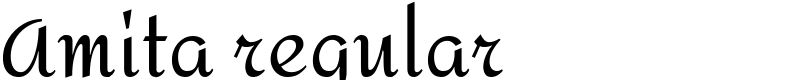 Amita regular Font