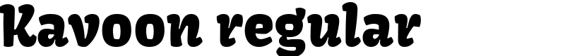Kavoon regular Font