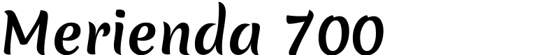 Merienda 700 Font