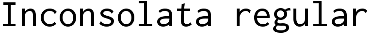 Inconsolata regular Font
